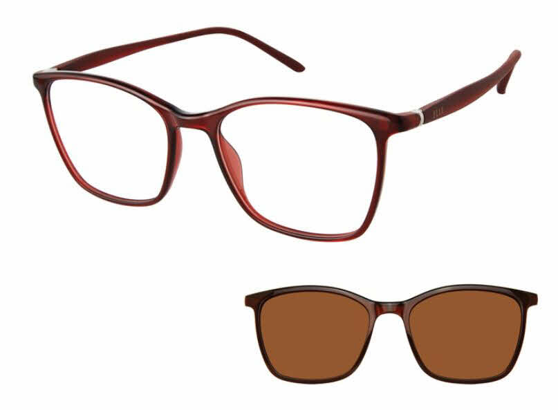 ELLE 13542 WITH CLIP ON LENS RED