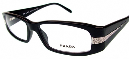 prada eyeglasses with swarovski crystals