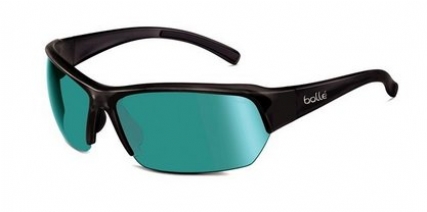 Bolle Mens Ransom Shiny Black Gray Lens Sunglasses 