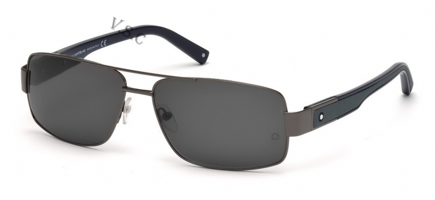 Brand New MONT BLANC Sunglasses MB 589S 589 14A Gunmetal/Gray for Men 