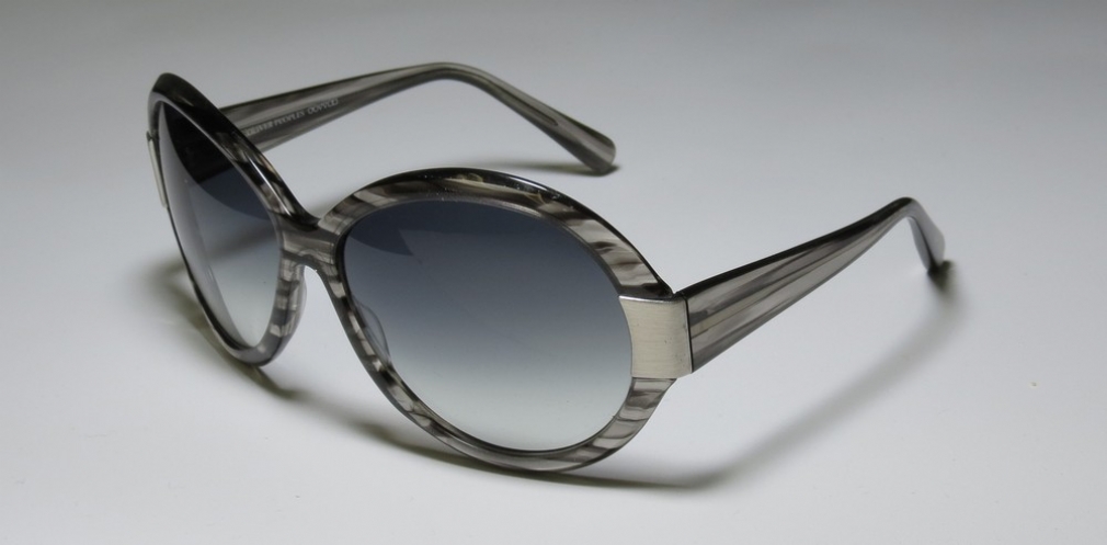 Violet Gray Oliver Peoples Leyla SG Oversized Sunglasses Crystal Gray Stripe 